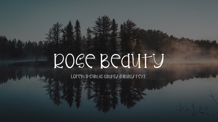 Rose Beauty Font