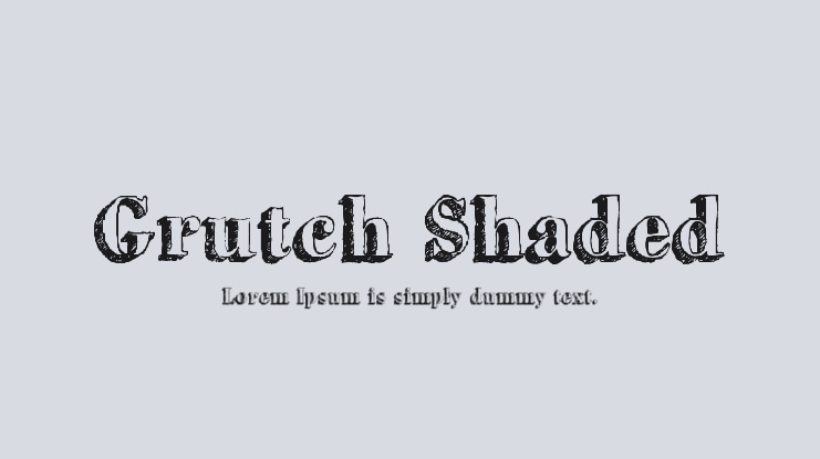 Grutch Shaded Font