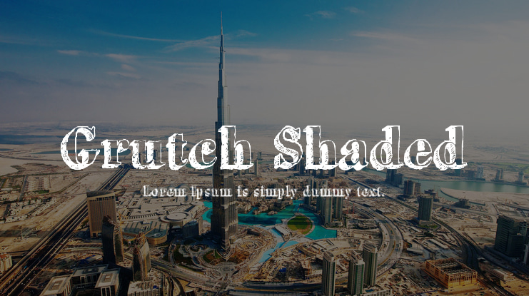 Grutch Shaded Font
