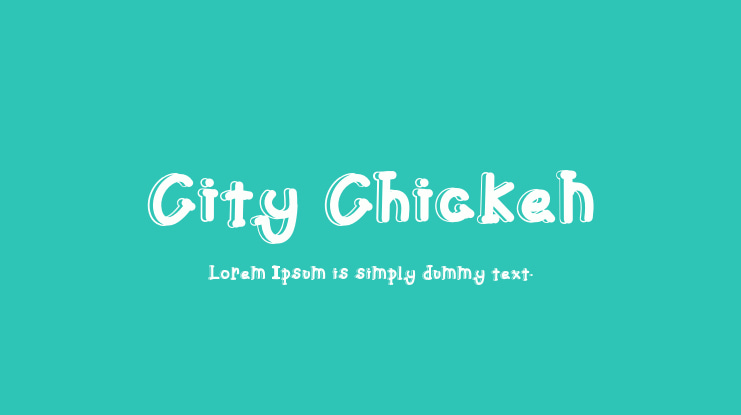 City Chicken Font