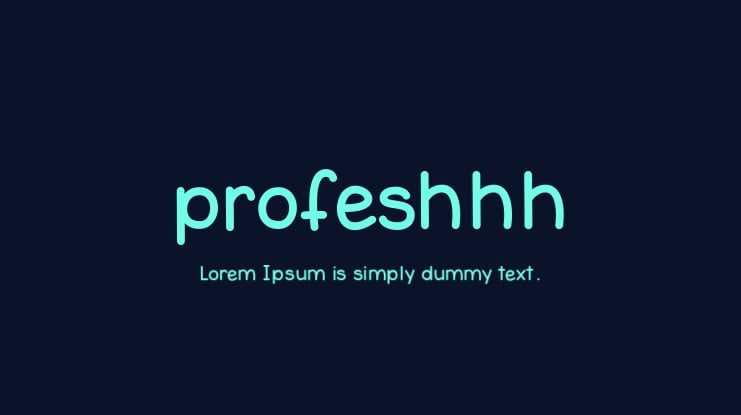 profeshhh Font