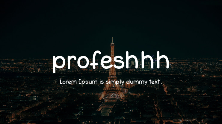 profeshhh Font