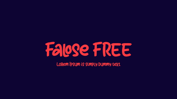 Falose FREE Font