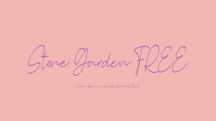 Stone Garden FREE Font