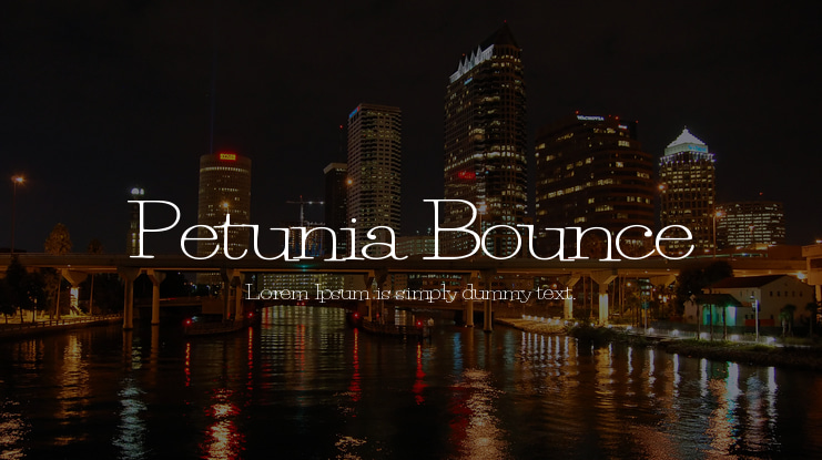 Petunia Bounce Font