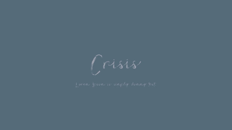 Crisis Font