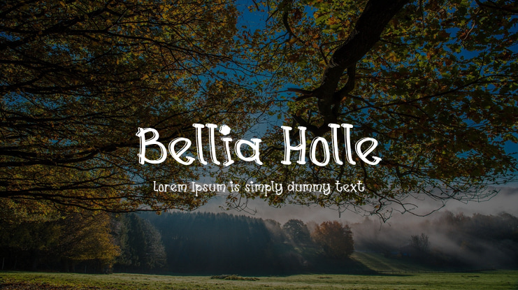 Bellia Holle Font