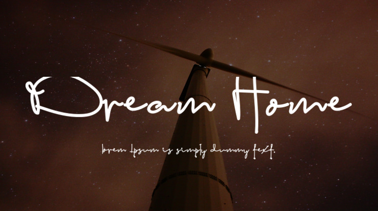 Dream Home Font