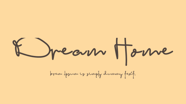 Dream Home Font