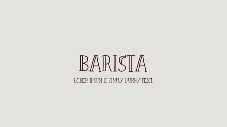 Barista Font