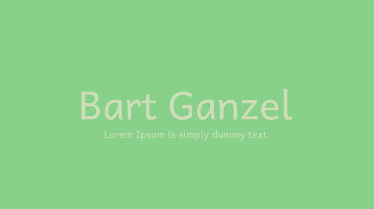 Bart Ganzel Font
