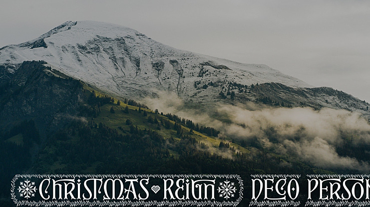 Christmas Reign Deco PERSONAL Font Family