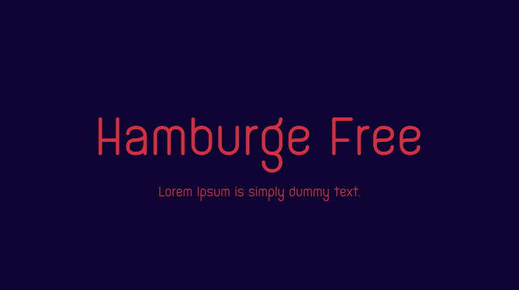 Hamburge Free Font