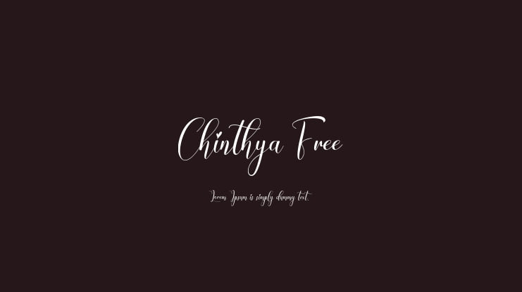 Chinthya Free Font