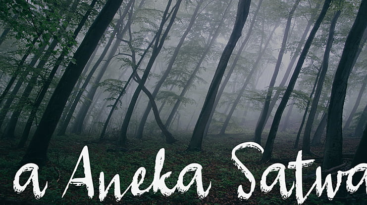 a Aneka Satwa Font