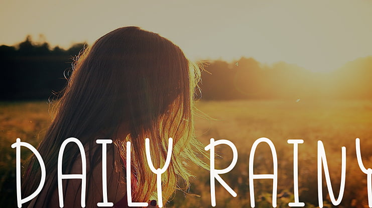 Daily Rainy Font