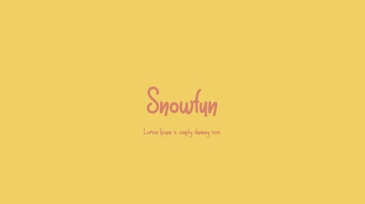 Snowfun Font