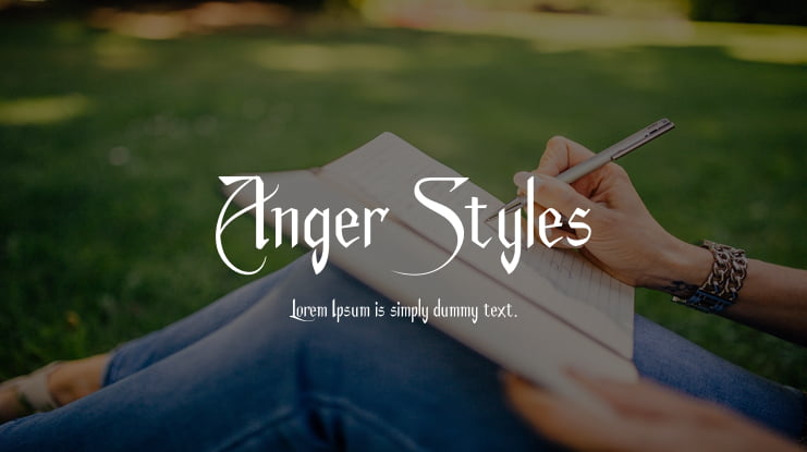 Anger Styles Font Family