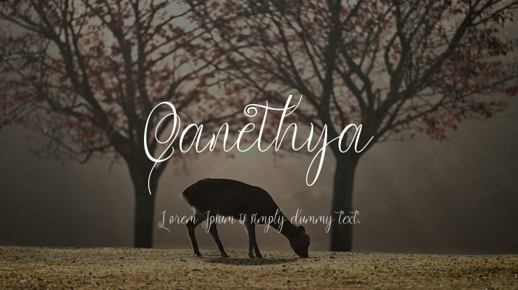 Qanethya Font