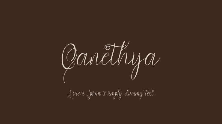 Qanethya Font