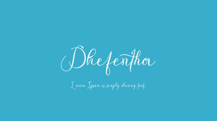Dhefentha Font