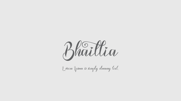 Bhaillia Font