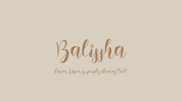Balissha Font