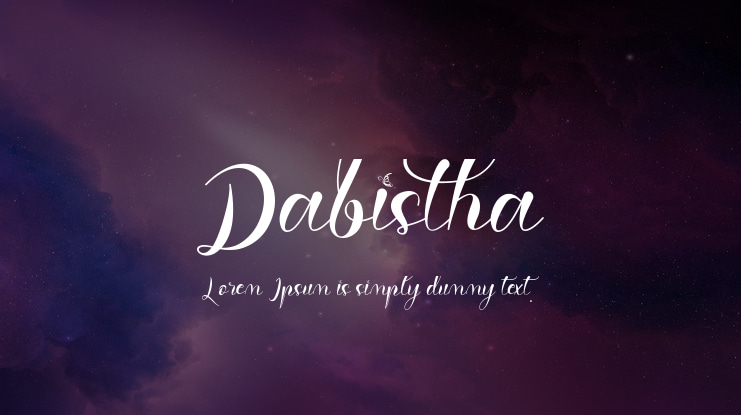 Dabistha Font