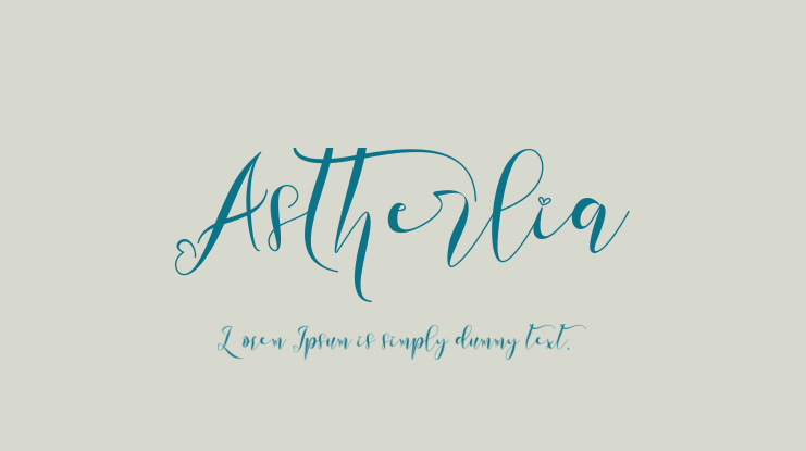 Astherlia Font