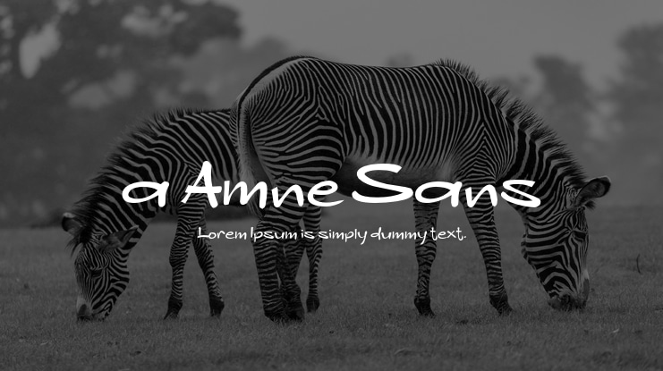 a Amne Sans Font