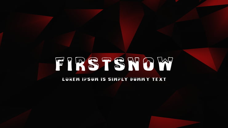 firstsnow Font