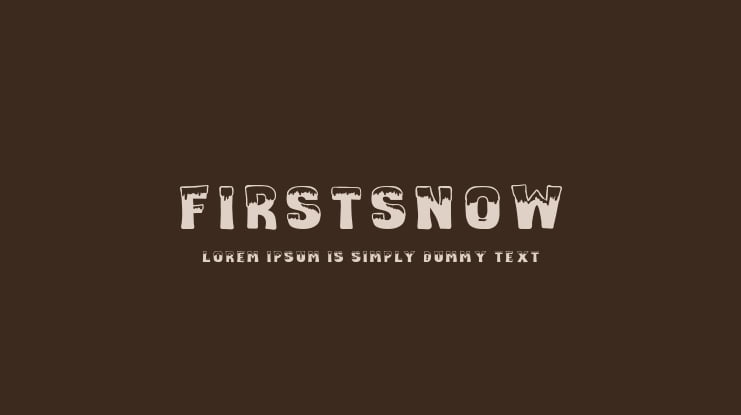 firstsnow Font