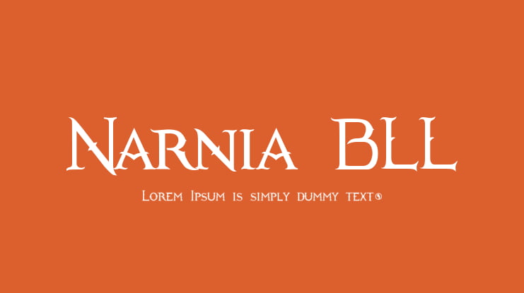 Narnia BLL Font