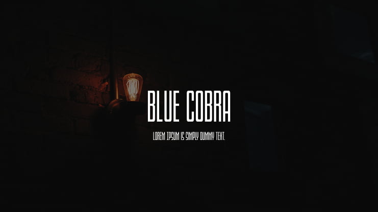 Blue Cobra Font Family