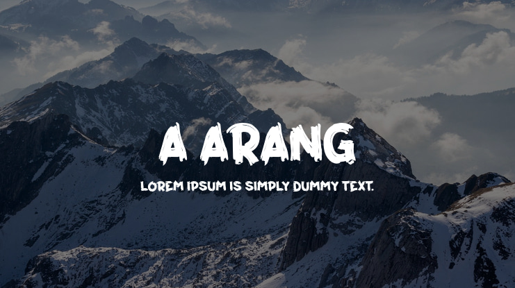 a Arang Font