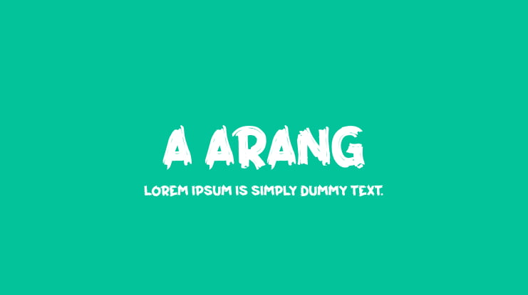 a Arang Font