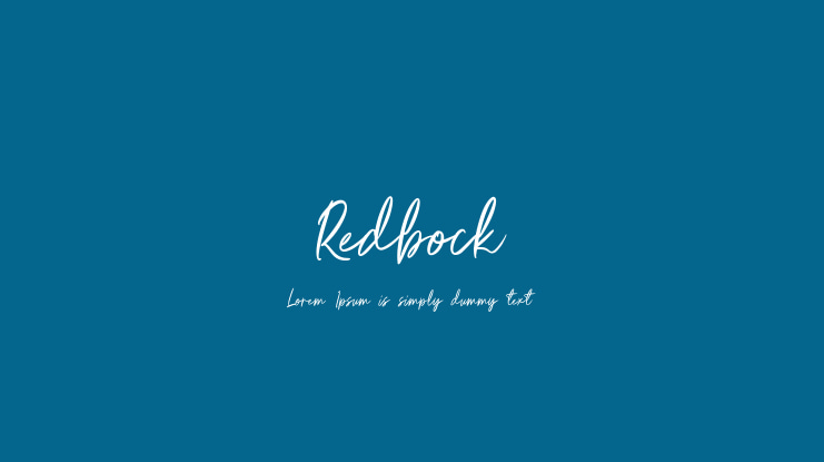 Redbock Font