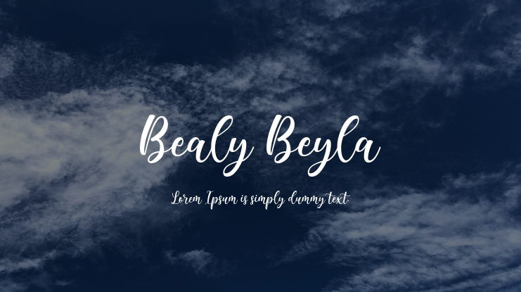 Bealy Beyla Font