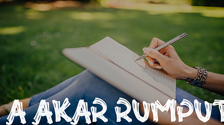 a Akar Rumput Font