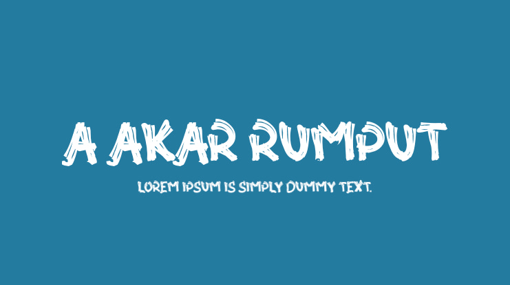 a Akar Rumput Font