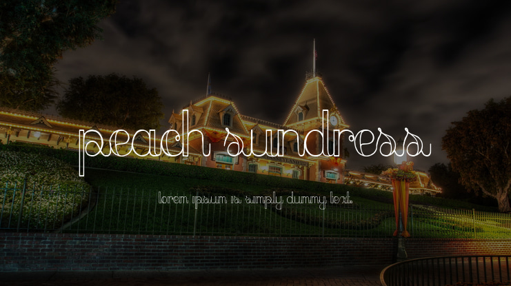 Peach Sundress Font