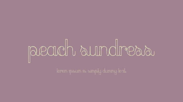 Peach Sundress Font