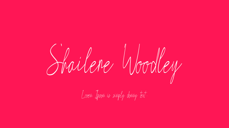 Shailene Woodley Font