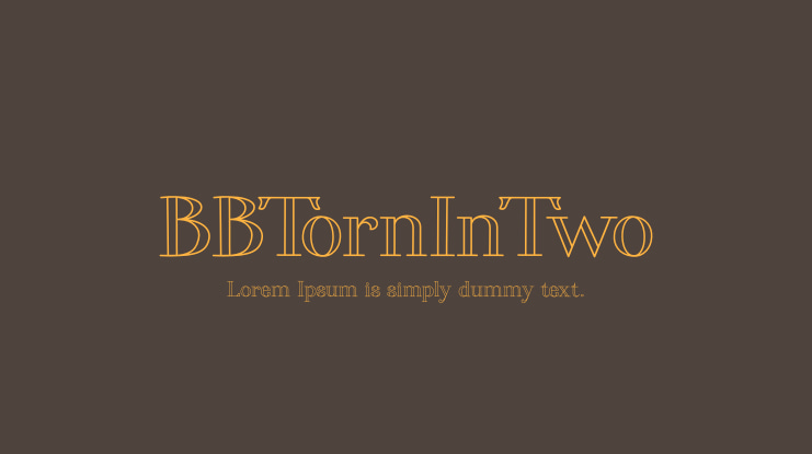 BBTornInTwo Font