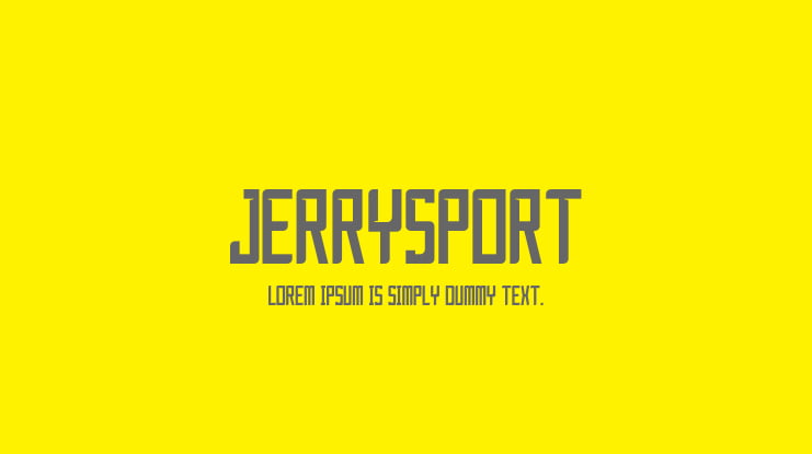 JerrySport Font Family
