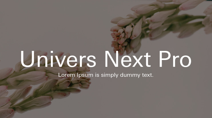 Univers Next Pro Font Family