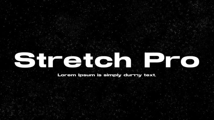 Stretch Pro Font