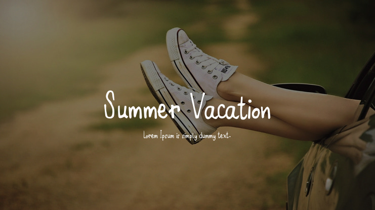 Summer Vacation Font