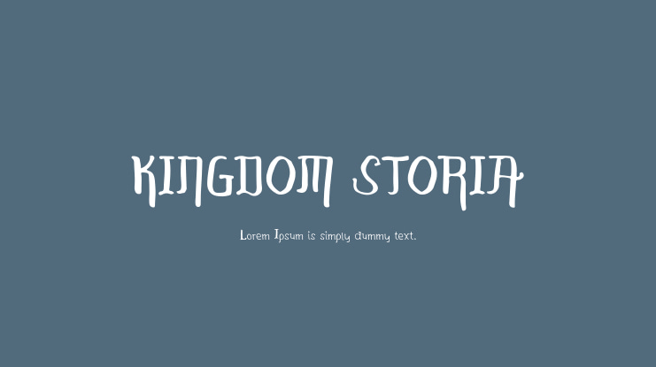 KINGDOM STORIA Font