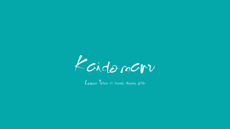 Kaidomaru Font